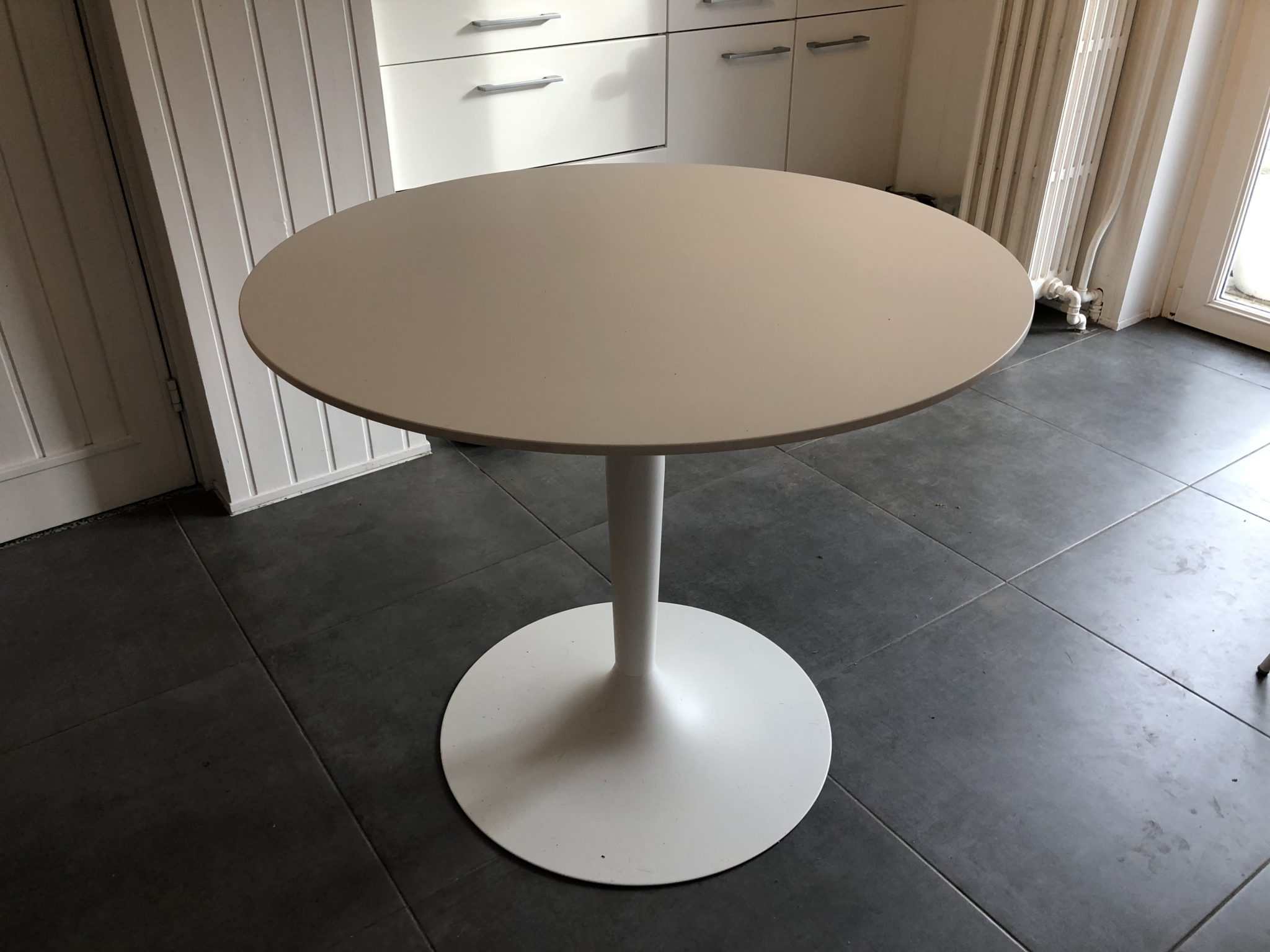 Table Ronde 100 Cm Pied Central Extensible at Rosalyn McMillen blog